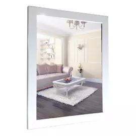 зеркало ГЛЯНЕЦ 410х610мм белый стекло/МДФ