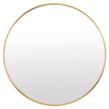 зеркало круглое в металлической раме ROLLAND D500мм золотой