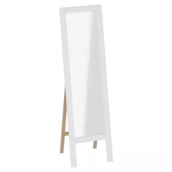 зеркало напольное Калгари 515x400x1700мм дуб натуральный светлый/белый матовый