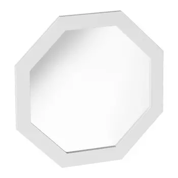 зеркало навесное Калгари 765x25x765мм дуб натуральный светлый/белый матовый