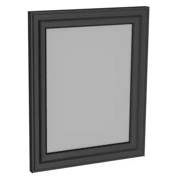 зеркало навесное в раме Кантри 400х24х500мм черный сосна