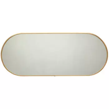 зеркало овальное в металлической раме AMADEO 450х1150мм золотой