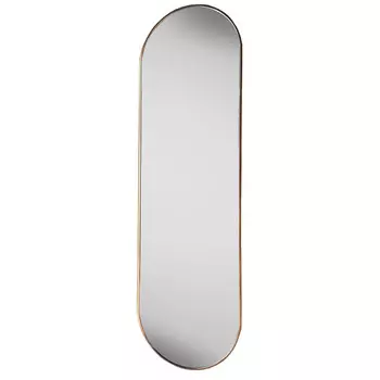 зеркало овальное в металлической раме PALAZZO 500х1700мм золотой