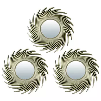 зеркало Плезир D250мм золото пластик/стекло