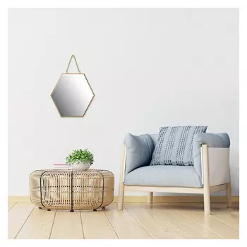 зеркало подвесное KOOPMAN 300х340мм стекло/металл золото