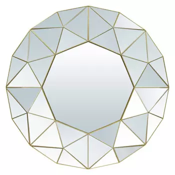 зеркало QWERTY Флоренция 610х610мм золотой пластик/стекло
