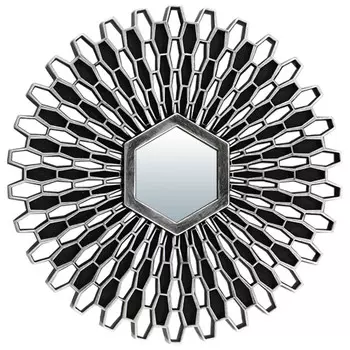 зеркало QWERTY Лимож D250мм серебро пластик/стекло