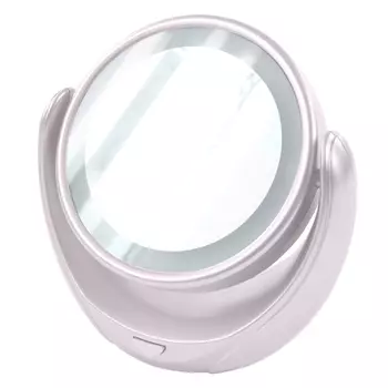 зеркало с подсветкой MARTA MT-2653 19,5х16см двухсторон. бел.