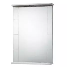 зеркало с полкой АКВАЛЬ Анна 50 см белое