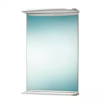 зеркало с полкой АКВАЛЬ Ипсилон 50см белое