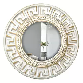 зеркало Сирена 460х460х35мм круглое белый