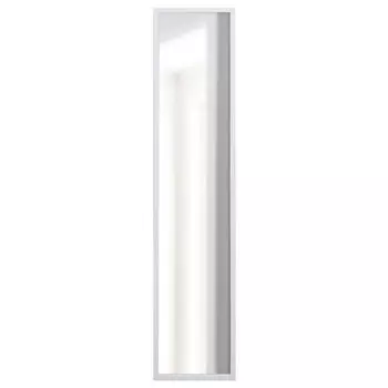 зеркало в раме 300х1500мм белый пластик