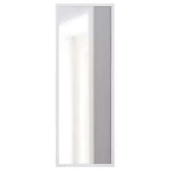 зеркало в раме 400х1200мм белый пластик