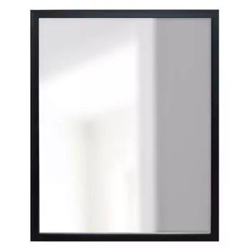 зеркало в раме 400х500мм черный пластик