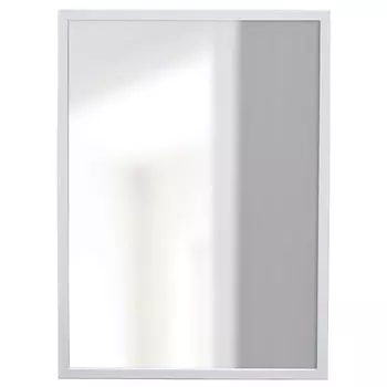 зеркало в раме 500х700мм белый пластик