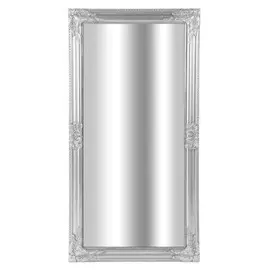 зеркало в раме ANTIQUE 600x1200мм серебро дерево/гипс