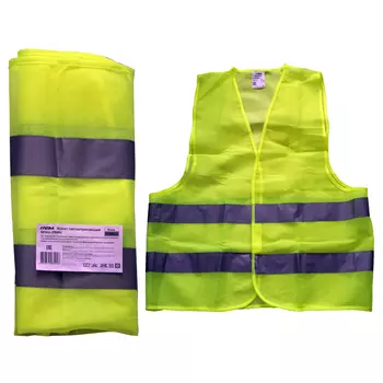 жилет сигнальный на липучках XL желтый