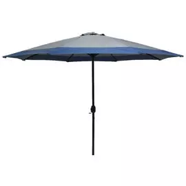 зонт от солнца d300см h2,4м бело-голубой полиэстер