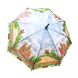 зонт женский трость Спас/Медный всадник 106см