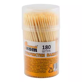 зубочистки РЫЖИЙ КОТ 180шт бамбук банка