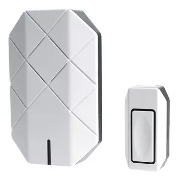 звонок беспроводной FERON 30 мелодий белый