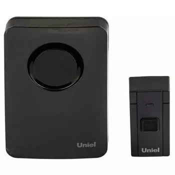 звонок беспроводной UNIEL 36 мелодий черный