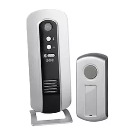 звонок ЭРА беспроводной 6 мелодий IP44 2хАА серебристый