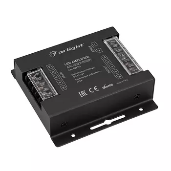4-х канальный RGBW усилитель для контроллеров (12-24VDC) Arlight 02714