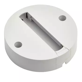 Адаптер крепления однофазного светильника к стене/потолку d100*25 Белы