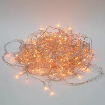 Бахрома светодиодная с эффектом мерцания Uniel ULD-B12006-195/TTK AMBE