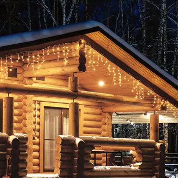 Бахрома светодиодная с эффектом мерцания Uniel ULD-B12006-195/TTK WARM