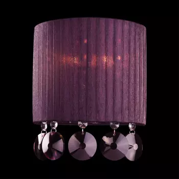 Бра Eurosvet 3153 3153/2 хром/гранатовый хрусталь Strotski