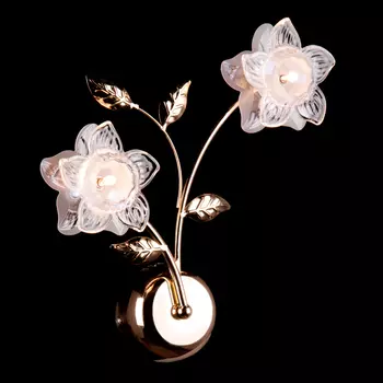 Бра с цветочками 4827 4827/2 золото/белый Eurosvet