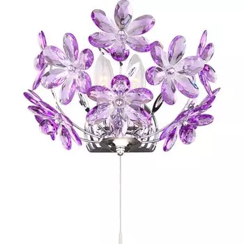 Бра с цветочками Purple 5142-2W Globo