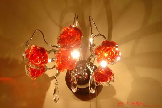 Бра с цветочками Rose Belle 2878/3 Rose belle red Lamplandi