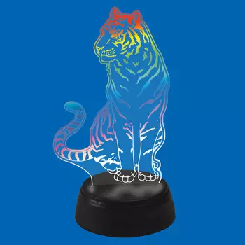 Декоративная лампа Uniel ULI-M507 RGB/3AA TIGER/BLACK