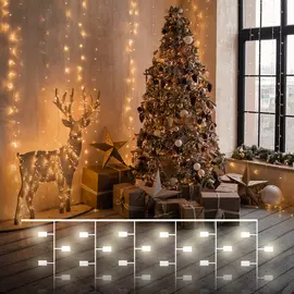 Гирлянда-дождь Eurosvet 200-004 200-004 теплый белый 2*3м IP20