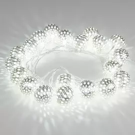 Гирлянда Eurosvet 400-003 400-003 хром/белый с эффектом мерцания 2,8м