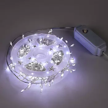 Гирлянда Uniel ULD-S1000-250/DTA WHITE IP20 DEWDROP