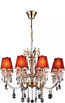 Хрустальная люстра Arte Lamp TRAMONTO A3404LM-8GO