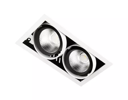 Карданный светильник Ambrella Cardano T812 BK/CH 2*12W 4200K
