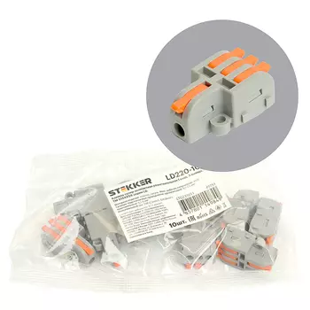 Клемма пружинная компактная Stekker LD220-103 49791