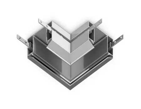 Коннектор угловой для корпуса в натяжной потолок Ambrella Magnetic 220