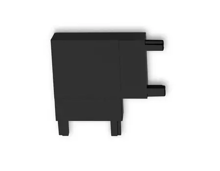 Коннектор угловой для накладного шинопровода Magnetic Ultra Slim Ambre