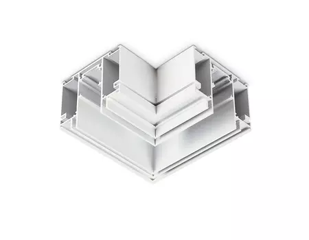 Коннектор угловой для шинопровода Magnetic 48V в натяжной потолок Ambr