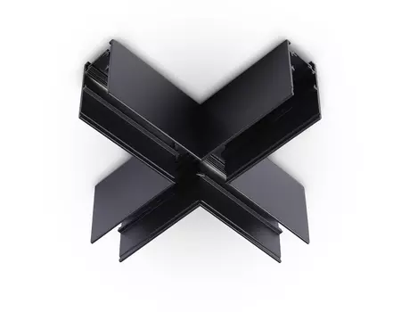 Коннектор X-образный для накладного шинопровода Magnetic Ambrella Trac