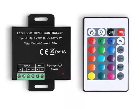 Контроллер для светодиодных лент RGB с радио пультом Ambrella LED Stri