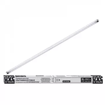 Лампа ультрафиолетовая бактерицидная Volpe Efl EFL-T8-30/UVCB/G13/CU/V
