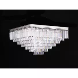 Потолочная хрустальная люстра Newport 31100 31117/PL nickel