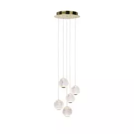 Люстра каскадная Illuminati MD20001012 MD20001012-5A gold